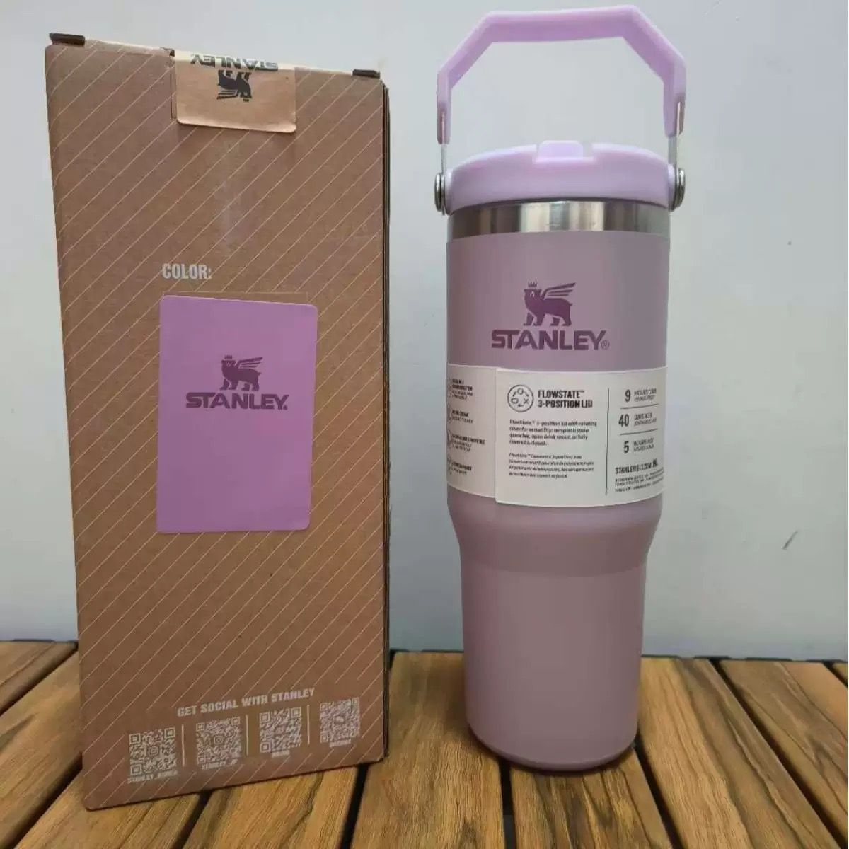 30oz IceFlow Leakproof Flip-Straw Tumbler - Lilac
