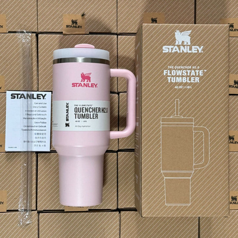 Stanley Cup 40oz Tumbler H2.0 Quencher - Baby Pink