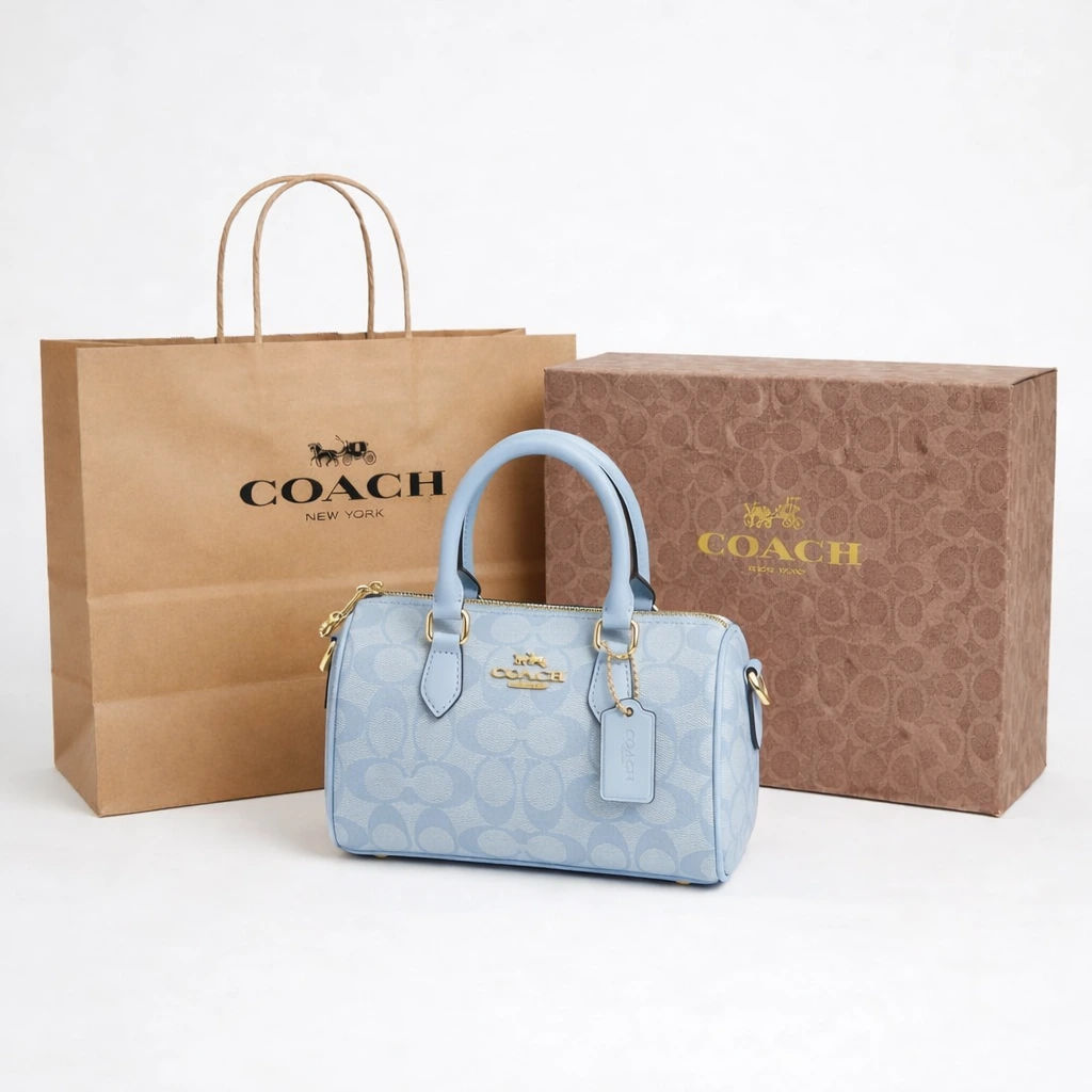 Coach Rowan Pillow Bag (Branded Box) - Blue