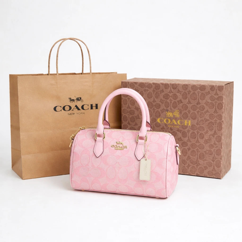 Coach Rowan Pillow Bag (Branded Box) - Pink
