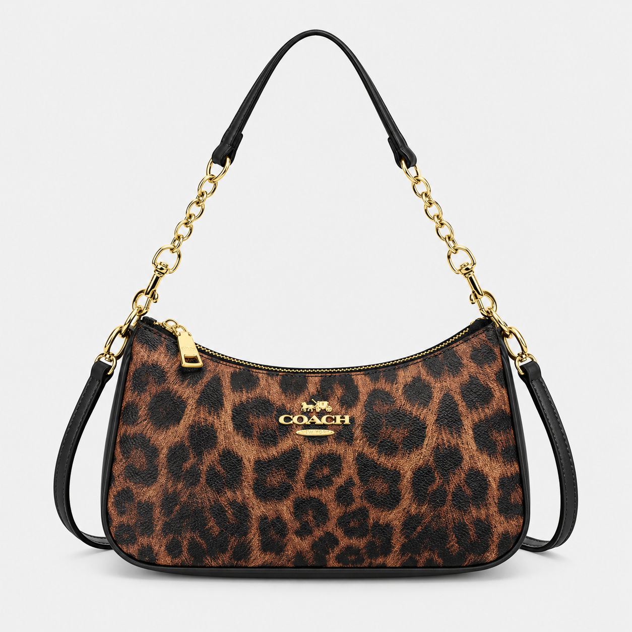Coach Teri Shoulder Bag V2 - Leopard Print