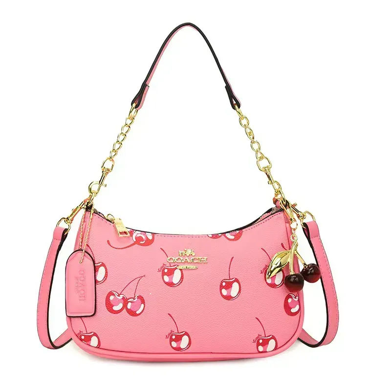 Coach Teri Shoulder Bag - Pink Cherry