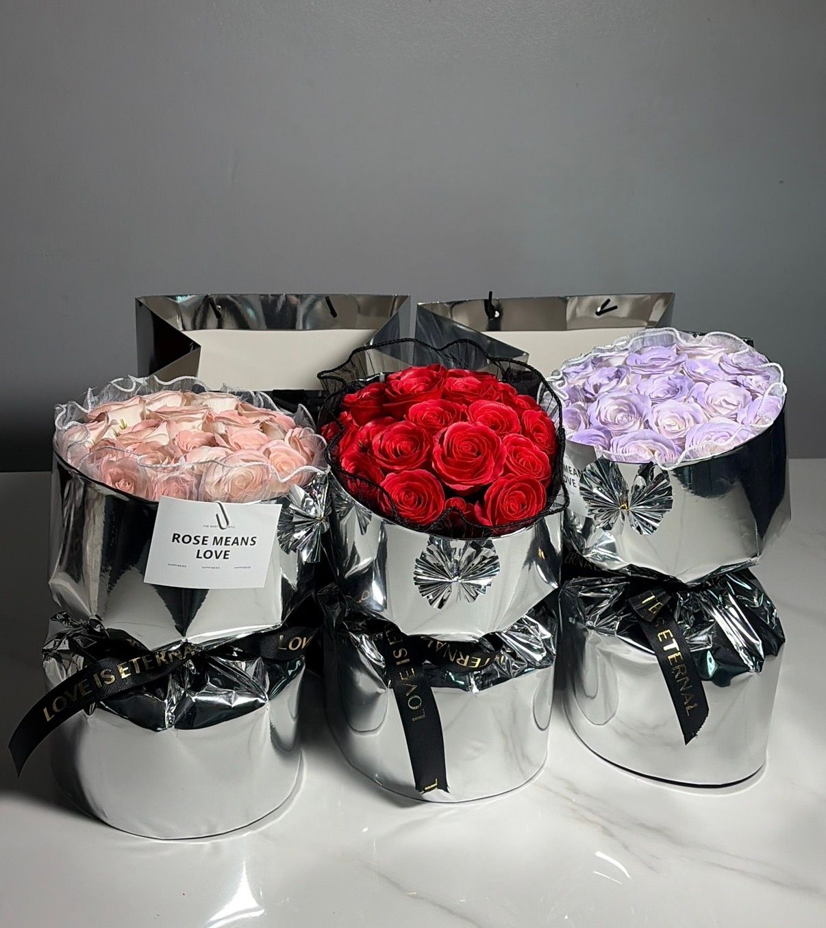 Foil Flowers (+ Gift Bag)