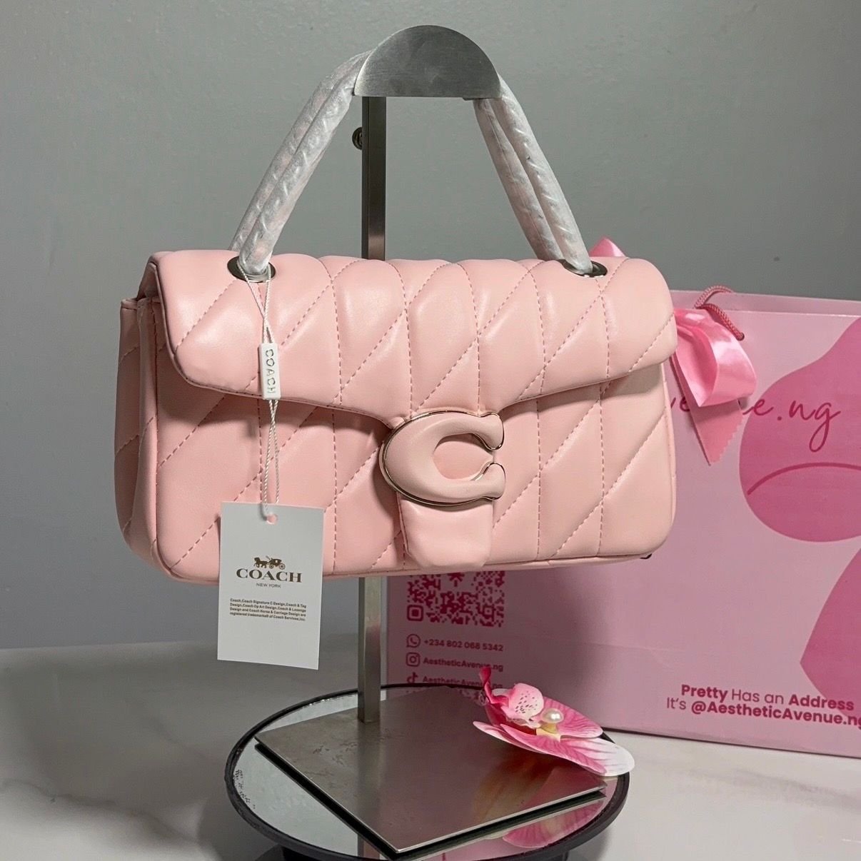COACH TABBY High Quality (Boxed) - Baby Pink