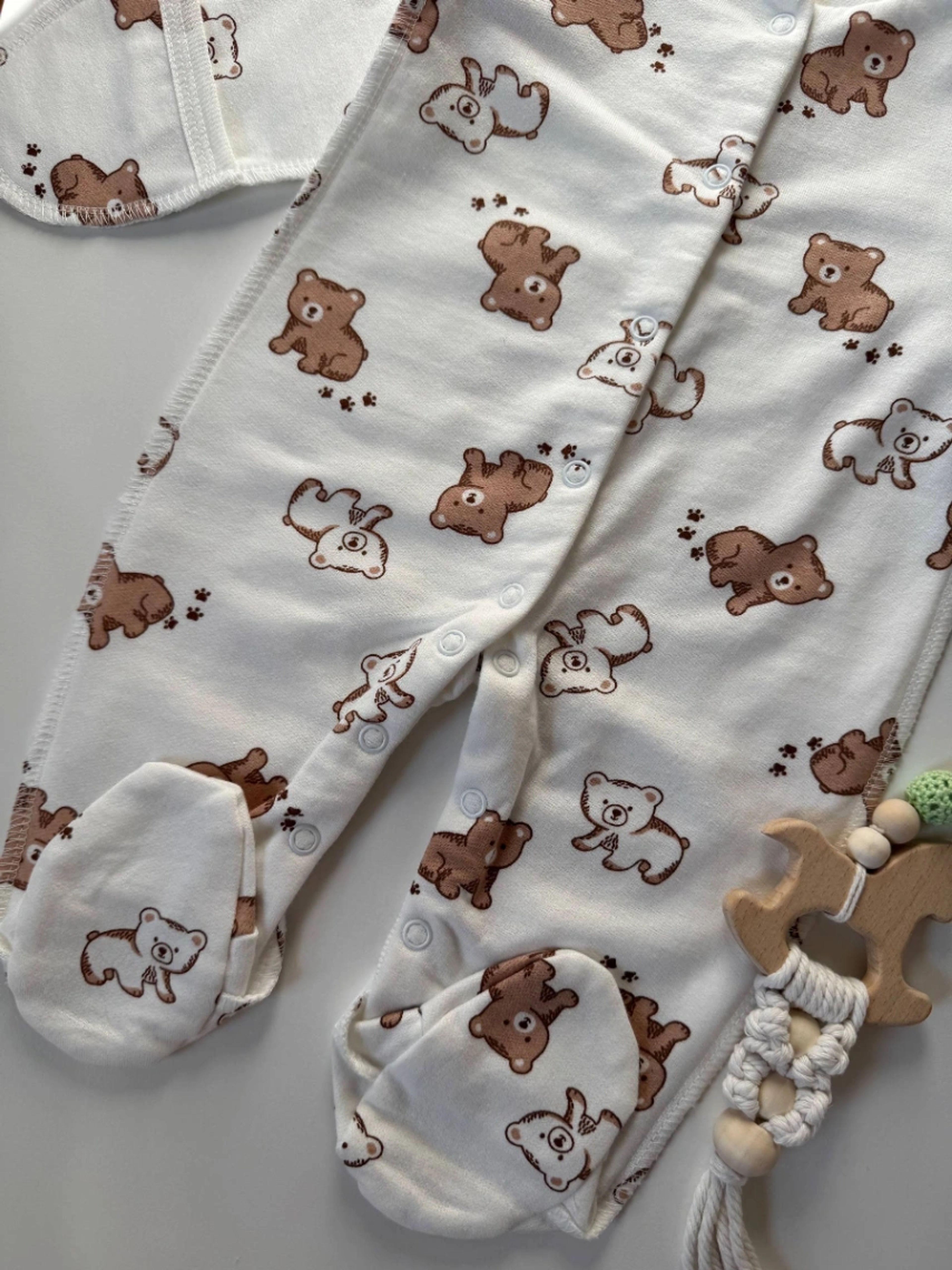 Чоловічок для новонароджених футер 56-62 - Фото 3 | Дитячий одяг Store Olivka