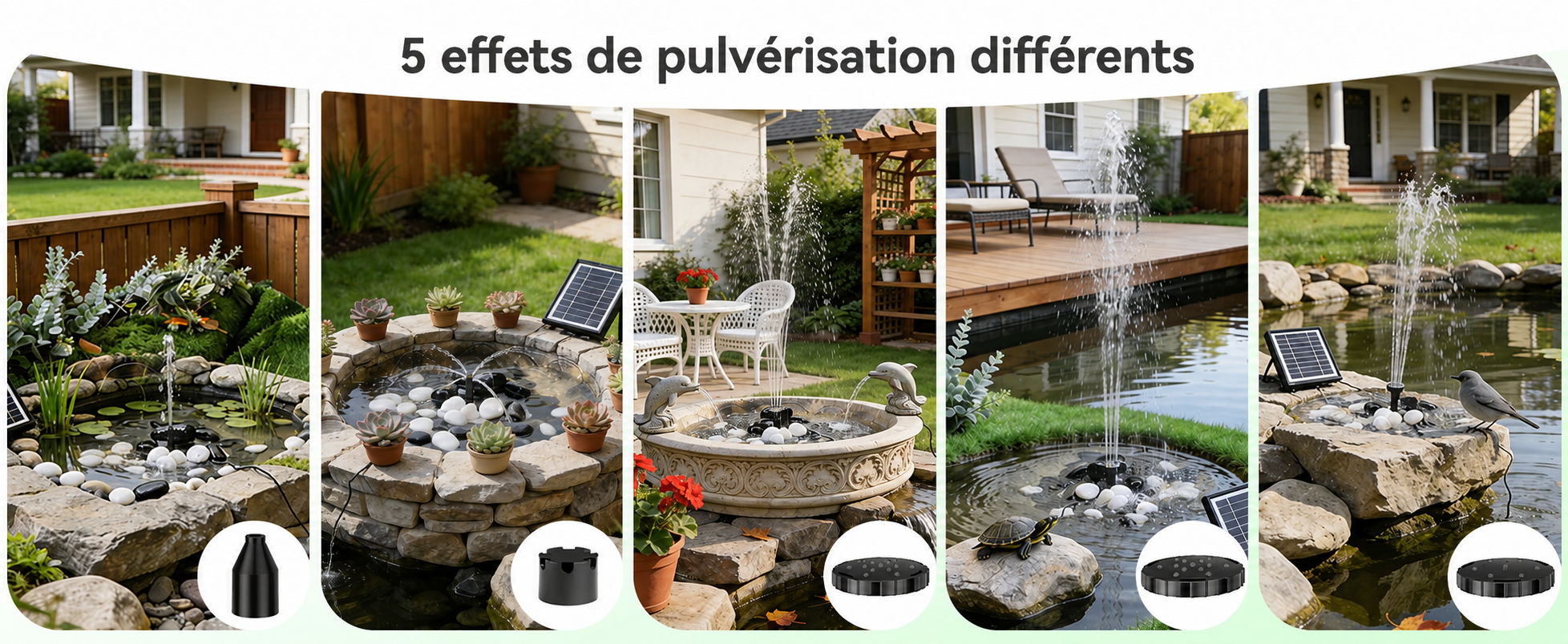5 effets de pulvérisation