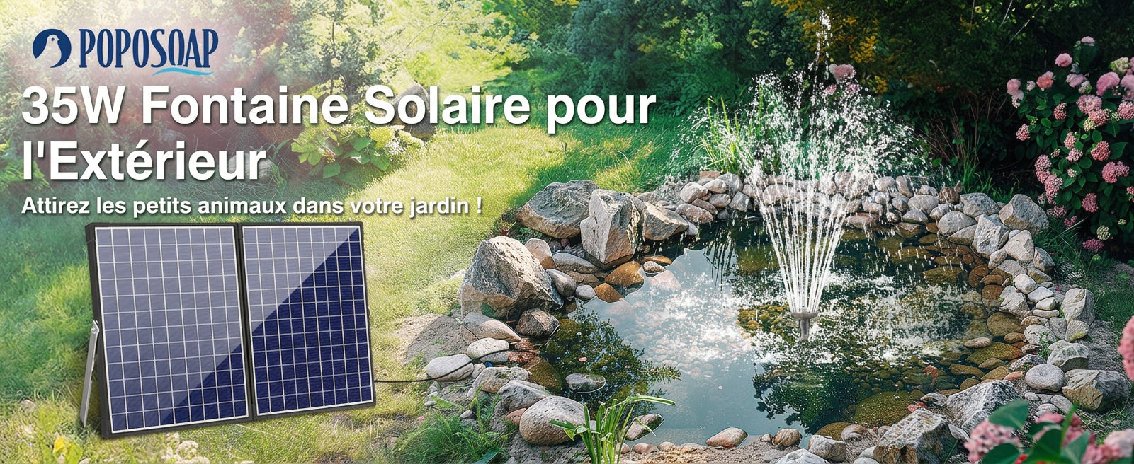 Pompe solaire durable POPOSOAP