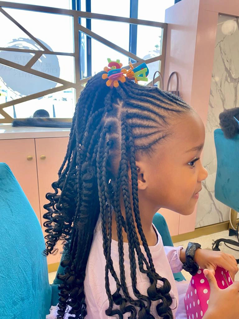 Precious moments: Children having fun during their salon visit