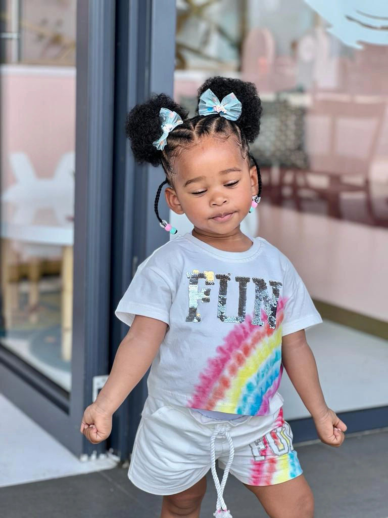 Children's hairstyling magic happening at POSH ANGELS Salon