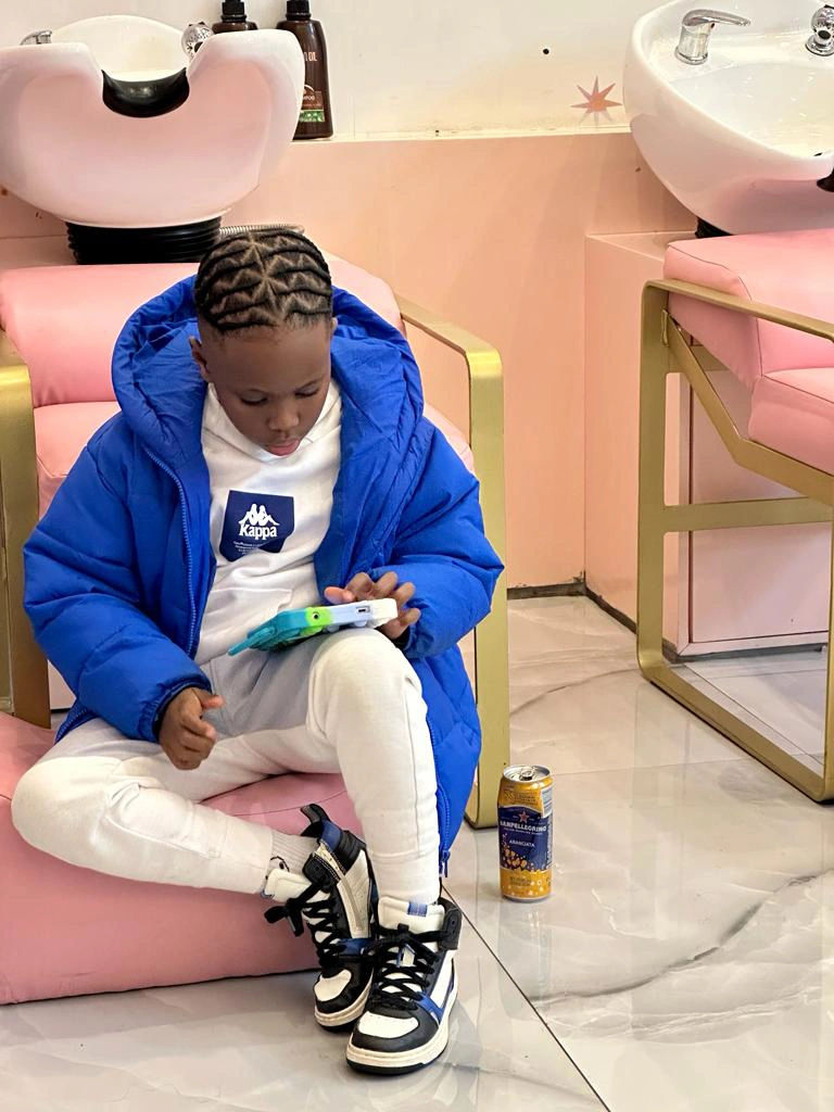 Celebrating the confidence and style our salon brings to young clients' lives