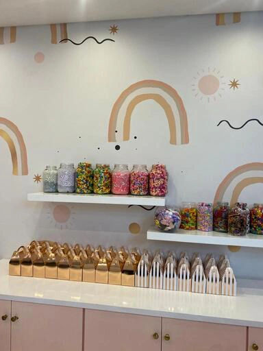 Giggles and glamour: Kids having a fantastic time during their salon visit.