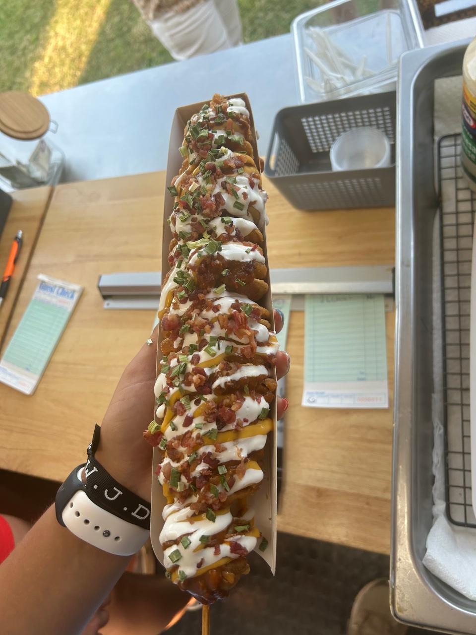 The Buffalo Chicken Tornado Potato