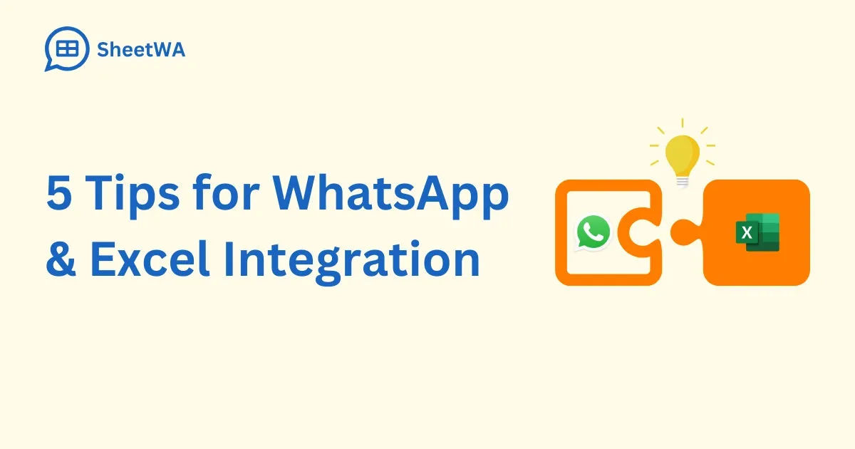5 Tips for WhatsApp & Excel Integration