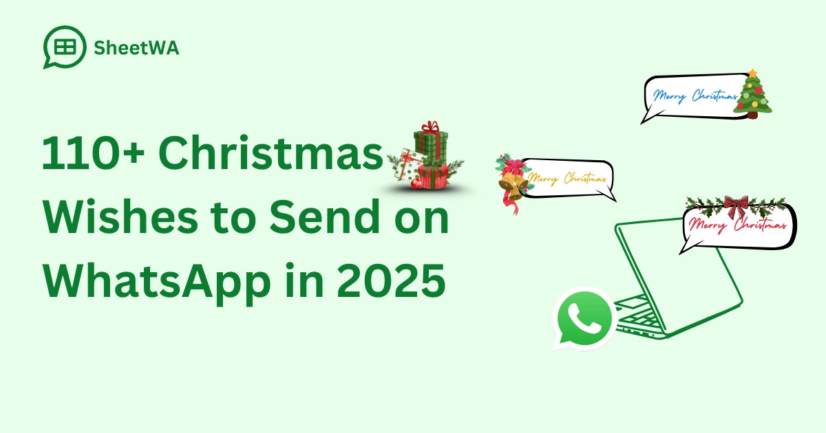 Christmas Wishes to Send on WhatsApp with SheetWA