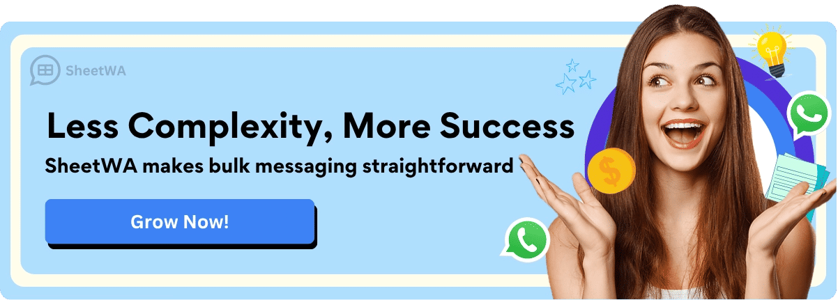 Makes Mass WhatsApp Broadcast easy with SheetWA