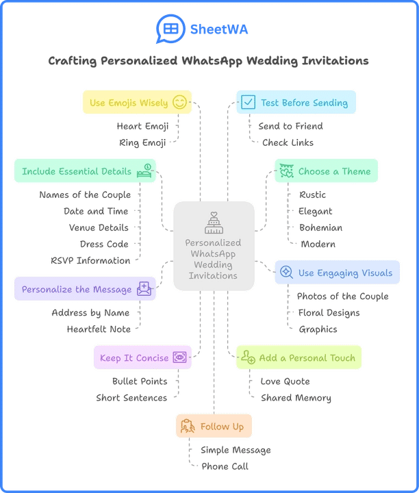 Tips for Crafting Personalized WhatsApp Wedding Invitations | SheetWA