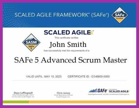 SAFe® Advanced Scrum Master Certification | SASM Training Course In Egypt