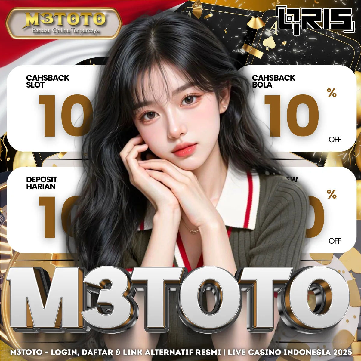 M3TOTO LOGIN RESMI: Situs Daftar Agen Live Casino Indonesia Terpercaya & Bandar Baccarat Online Uang Asli 24 Jam