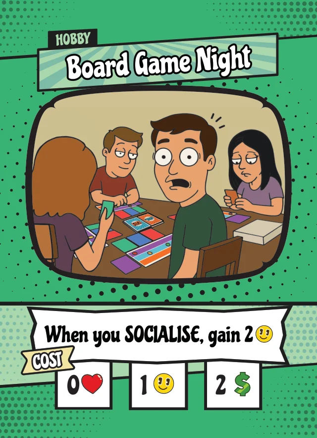 Hobby card: Board Game Night