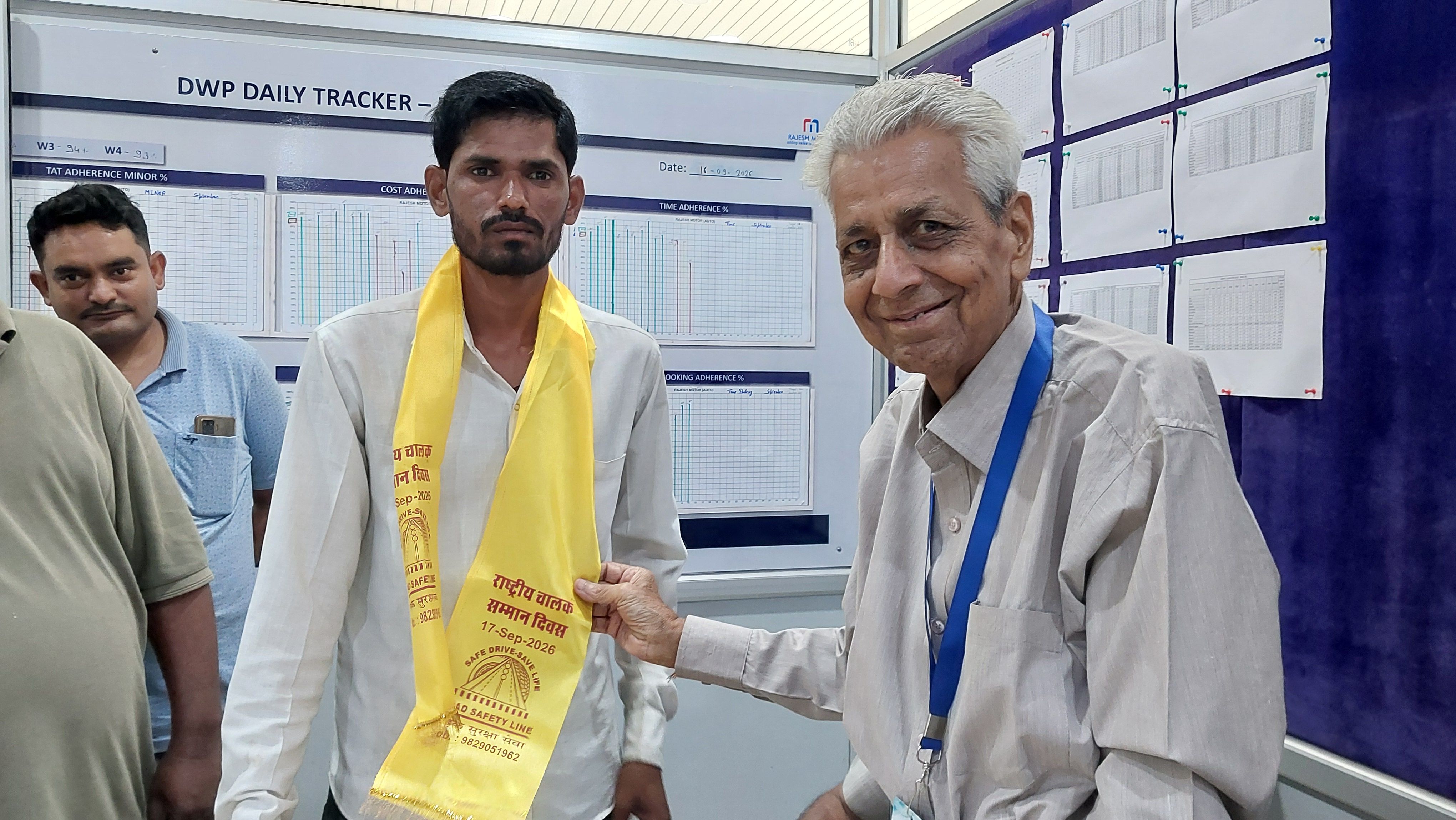 Road Safety Line Banner