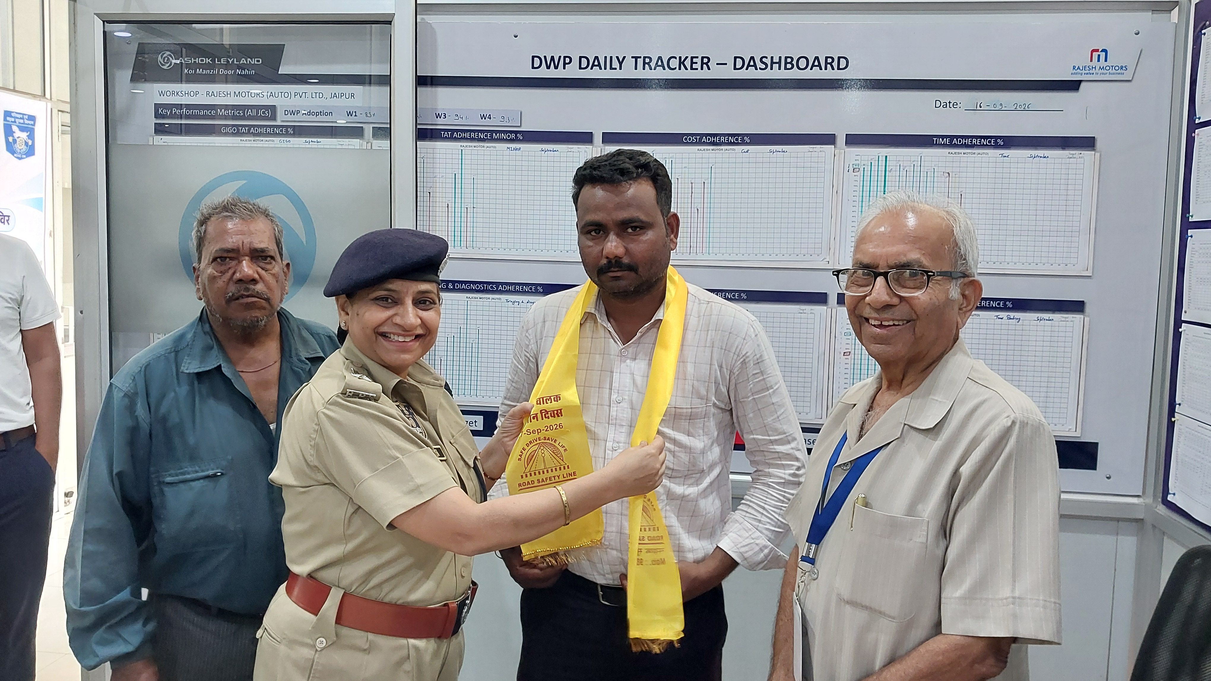 Road Safety Line Banner