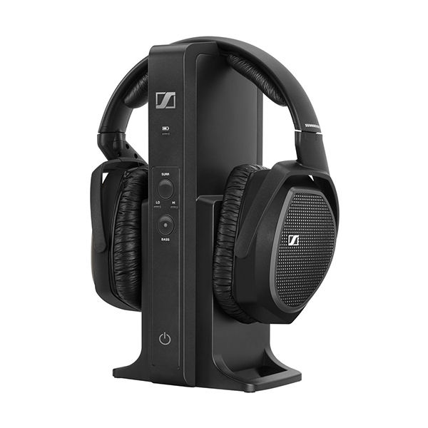 Closed, circumaural headphones with excellent digital wireless audio transmission
Exceptional digital audio clarity and transmission range of up to 328ft/100m (line of sight)
Enables switching between dynamic bass and virtual surround sound listening modes for situational sound customization
Supports analog and digital audio inputs and allows toggling between the inputs
Intelligently designed controls for maximum ease of use
Multi-purpose transmitter – also functions as ‘easy-charge’ cradle and docking station
Multi-receiver transmission – transmitter supports up to two pairs of headphones simultaneously
Ergonomic design for enhanced wearing comfort
