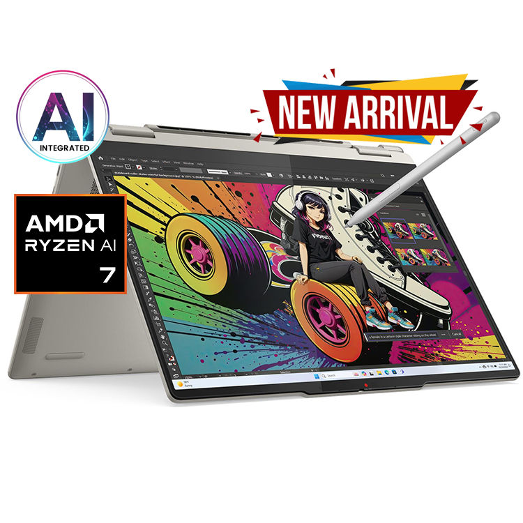 – AMD Ryzen AI 7 350 Processor
– AMD Ryzen AI, up to 50 TOPS
– 1TB M.2 2242 PCIe NVMe SSD
– 32GB LPDDR5x-7500 RAM
– 14″ WUXGA (1920×1200) OLED 600nits Touch Display
– AMD Radeon 860M Graphics
– Backlit, English Keyboard
– Windows 11 Home
– Office Home 2024