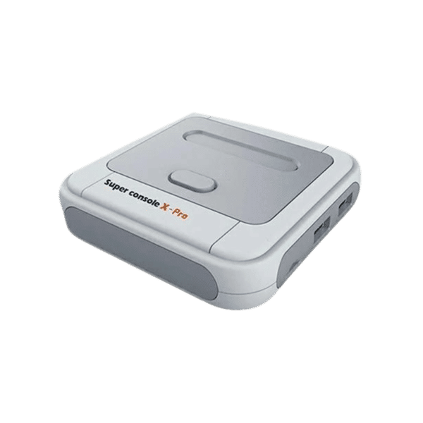 S905X Chip Upgrade: Enhanced GPU and CPU, smoother operation and responsiveness.
Dual System: Emuelec and Android, offering access to info, games, TV box capabilities, and apps such as Google.
Highly advanced game system: Pre-loaded with 50000+ games and 50+ emulators, running PSP, PS1, and N64 without problems.
Incorporates KODI: Powerful free video media player.
Multiplayer: Gather up to five people and bask in the nostalgia of your Super Console X Pro, an ideal choice for a memorable evening spent in the company of family and friends.