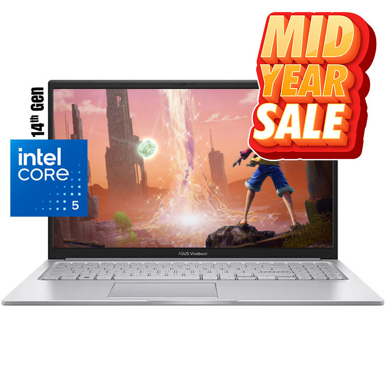 – Intel Core 5 – 120U Processor
– 512GB NVME M.2 SSD
– 8GB DDR4 RAM
– 15.6″, FHD, (1920×1080) 250nits Display
– Intel UHD Graphics
– Backlit Chiclet Keyboard
– Windows 11 Home