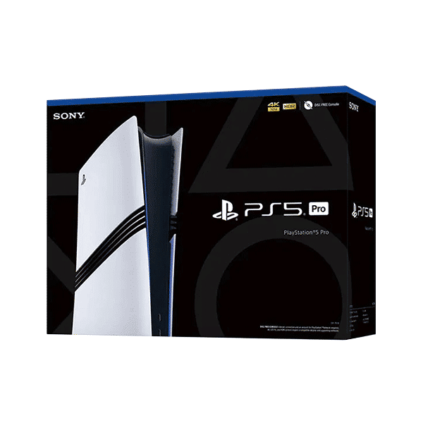 PlayStation Spectral Super Resolution (PSSR): Get super sharp image clarity on your 4K TV using AI enhanced resolution for ultra-high definition play with astonishing detail.
Optimized Console Performance: Reach higher and more consistent frame rates for silky smooth gameplay with support for 60Hz and 120Hz displays.
Advanced Ray Tracing: Experience next level realism with ray traced reflections, shadows, and high-quality global illumination as you explore stunning game worlds.
Included in box: PS5 Pro console, DualSense wireless controller, 2TB SSD, 2 Horizontal Stand Feet, HDMI cable, AC power cord, printed materials, ASTRO’s PLAYROOM (Pre-installed game)