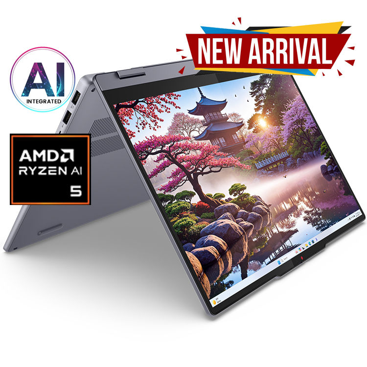 – AMD Ryzen AI 5 340 Processor
– Integrated AMD Ryzen AI, up to 50 TOPS
– 512GB M.2 PCIe 4.0×4 NVMe SSD
– 16GB LPDDR5x-7500 RAM
– 14″ WUXGA (1920×1200) IPS, Touch Display
– AMD Radeon 840M Graphics
– Backlit, English Keyboard
– Windows 11 Home