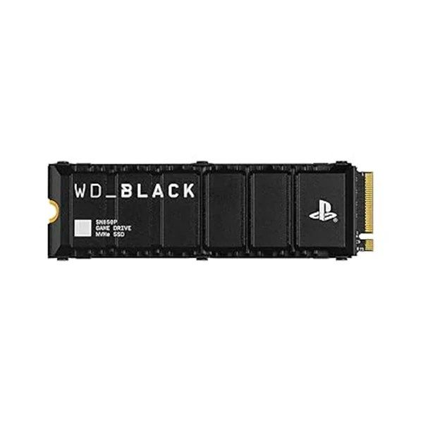 Licensed storage expansion for your PlayStation®5

Officially licensed for the PlayStation®5 console, the WD_BLACK SN850P NVMe™ SSD allows you to store more titles with worry-free installation. Instantly add up to 2TB of storage to hold more of your favorite games and explore the Game Catalog, Classics Catalog, and more with a PlayStation®Plus Premium.
With an optimized heatsink built specifically for the PS5® M.2 slot, you won’t need to worry about compatibility. The WD_BLACK SN850P NVMe™ SSD for PS5® consoles is certified and tested for PlayStation®5 consoles so you can store more, play more, fast.