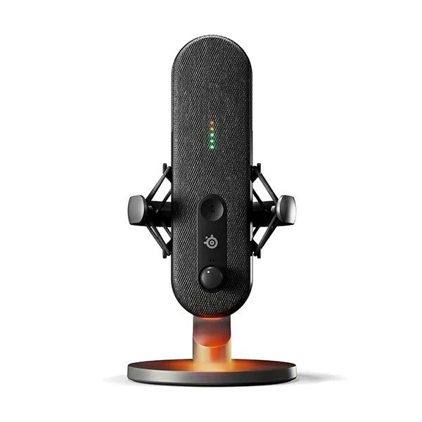 3X BIGGER CAPSULE — USB-C condenser mic captures a wide vocal range with a capsule up to 3X larger than other mics
LED LEVELS — Stay in control of your stream with a quick glance at Alias, which displays audio levels and mute status
ALL-in-1 SOFTWARE SOLUTION — Sonar for Streamers is the total pro streaming package, with audio mixing, easy drag ‘n’ drop app routing, and AI noise cancellation
SHOCK-MOUNT — Reduces unwanted vibrations for clearer sound, compatible with desktop stand or boom arm (sold separately)
RGB DOWNLIGHT — Customize an ambient RGB to sync with your other devices, plus change the colors of the level meter LEDs