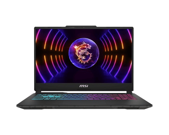 Description

Cyborg 15 A13UDX 
Specifications
OS
Windows 11 Home
CPU
Up to 13th Gen Intel® Core™ i5 Processor – 13420H
DISPLAY
15.6″ FHD (1920×1080), 144Hz, IPS-Level
GRAPHICS
NVIDIA® GeForce RTX™ 3050 Laptop GPU 6GB GDDR6 96-bit
MEMORY
DDR5-5200 – 16GB Ram
Upto Max 64GB – 2 Slots
STORAGE CAPABILITY
1x M.2 SSD slot (NVMe PCIe Gen4)
SECURITY
Kensington Lock
WEBCAM
HD type (30fps@720p)
KEYBOARD
Single Backlit Keyboard
COMMUNICATION
Gb LAN
802.11 ax Wi-Fi 6 + Bluetooth v5.2
AUDIO
2x 2W Speaker
AUDIO JACK
1x Mic-in/Headphone-out Combo Jack
I/O PORTS
1x Type-C (USB3.2 Gen1 / DisplayPort™)
2x Type-A USB3.2 Gen1
1x HDMI™ 2.1 (4K @ 60Hz)
1x RJ45
BATTERY
3-Cell
53.5 Battery (Whr)
AC ADAPTER
120W adapter
DIMENSION (WXDXH)
359.36 x 250.34 x 21.95-22.9 mm
WEIGHT (W/ BATTERY)
1.98 kg
COLOR
Translucent Black
WARRANTY
2 Years Warranty Term for Gaming (SEA)
