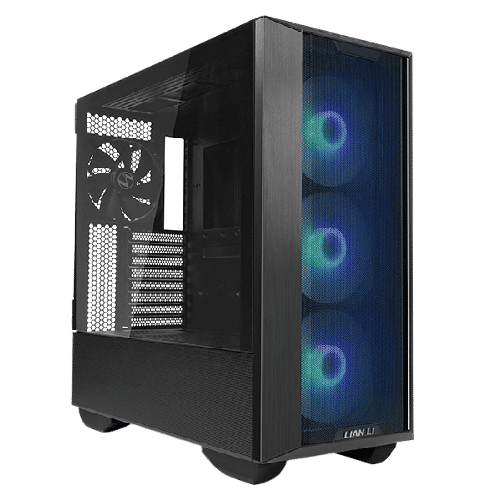 Description



LANCOOL III, the premium mid-tower chassis, offers better thermal performance than LANCOOL II by including 4 pre-installed 140mm PWM fans, and featuring fine mesh panels designed to ensure ample airflow is delivered to the high-end components while the system runs at peak performance.
SPECIFICATIONS







MODEL NAME
LANCOOL III


MODEL NO.
LANCOOL 3-X BLACK





COLOR
Black





DIMENSION
(D) 526mm x (W) 238mm x (H) 523mm


MOTHERBOARD
E-ATX (width: under 280mm)/ATX/MICRO-ATX/MINI-ITX


PSU CLEARANCE
ATX (Under 220mm)


MATERIALS
Aluminum (Door handles)
0.8mm SGCC (exterior and interior)
4.0mm tempered glass (both sides)


INCLUDED FANS
Front: 3 x 140mm PWM fans
(200~1800 RPM / DC 12 V, 0.24A / 83.5 CFM / 2.3 mm H2O / 33dB-A)
Rear: 1x 140mm PWM fan
(200~1800 RPM / DC 12 V, 0.24A / 83.5 CFM / 2.3 mm H2O / 33dB-A)
Front: 3 x 140mm ARGB PWM fans
(300~1650 RPM / DC 12 V, 0.23A, 0.35A / 83.5 CFM / 2.3 mm H2O / 33dB-A)
Rear: 1x 140mm PWM fan
(200~1800 RPM / DC 12 V, 0.24A / 83.5 CFM / 2.3 mm H2O / 33dB-A)


FAN SUPPORT
Front (multi-way fan/radiator bracket): 3 x 120mm or 3 x 140mm
Top: 3 x 120 or 3 x 140mm
Rear: 1 x 120mm or 140mm
Above PSU Chamber: 3 x 120mm


RADIATOR SUPPORT
Front: 360mm or 420mm
Top: 360mm or 420mm
Above PSU Chamber: 360mm


GPU LENGTH CLEARANCE
435mm (Max)


CPU HEIGHT CLEARANCE
187mm (Max)


STORAGE
Behind MB tray: 2 x 2.5″ SSD
Behind right side PSU shroud panel: 3 x 2.5’’ SSD
Hard drive cage: 4 x 3.5″ HDD/2.5″ SSD
Above PSU chamber: 3 x 2.5″ SSD


EXPANSION SLOT
8


IO PORTS
1 x Power Button
1 x Reset Button
2 x USB 3.0
1 x USB Type C
1 x Audio
1 x Power Button
1 x Reset Button
1 x Light Color Button (C)
1 x Light Mode Button (M)
2 x USB 3.0
1 x USB Type C
1 x Audio


DUST FILTERS
1 x Bottom (Tray)
