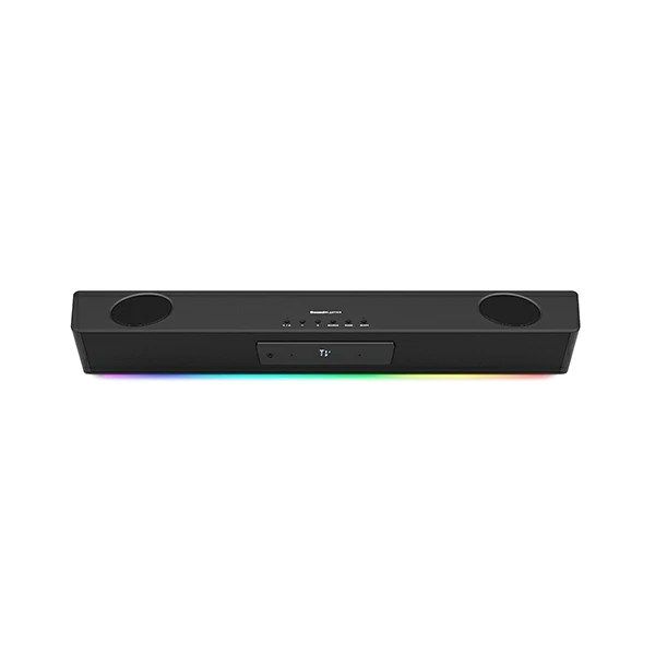 ALL-IN-ONE SOUNDBAR WITH POWERFUL AUDIO – Enjoy stunning audio clarity with the Sound Blaster Katana SE’s game-changing bi-amplified amps, powered by our proprietary multi-core DSP chip. Without an accompanying subwoofer, it is an ideal choice for smaller rooms without compromising audio quality
MULTI-CHANNEL IMMERSIVE AUDIO PLAYBACK – Experience crystal clear and impressive room-filling 5.1 virtual surround and peak power of up to 180W. The Sound Blaster Katana SE is also a certified Dolby Audio decoder via HDMI ARC and optical connection, so it can recreate the all-familiar cinematic experience in the comfort of your own home from a Dolby-certified source
SUPER X-FI TECHNOLOGY AND SXFI BATTLE MODE VIA HEADPHONES – Personalize your headphone experience with Super X-Fi for the most optimized and realistic listening experience. Gain competitive advantage in FPS games with SXFI BATTLE Mode and have the upper hand by accurately pinpointing your enemy’s location just by hearing their footsteps
VERSATILE CONNECTIVITY AND BUILT-IN MICROPHONE – Enjoy a wide range of connectivity options, including USB, HDMI ARC, optical port, headphone jack, as well as wireless Bluetooth 5.0. It works with various platforms, from gaming consoles to PC, Mac and mobile devices too. It also incorporates a built-in beamforming microphone for you to jump on calls directly from the soundbar
CUSTOMIZABLE CONTROLS AND RGB LIGHTING – Besides the basic audio controls, access custom functions saved onto one of the six customizable buttons on the remote control. You can also further tune the soundbar’s audio performance to suit your liking with Sound Blaster’s processing technologies, RGB presets, and EQ settings via the Creative app