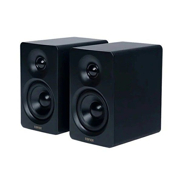 Compact desktop 2.0 speakers

66W (RMS) total output power with high-quality sound
1″ silk dome tweeters and 3″ long-throw aluminum diaphragm mid-low drivers
Full digital signal processing with two-way active crossover and DRC
Hi-Res Audio and Hi-Res Audio Wireless certified
Bluetooth V5.3, USB-C, and AUX inputs
Compact design with simple and delicate outlines
Capacitive touch panel with automatic backlight
Works with EDIFIER ConneX mobile app for additional functions
Speaker stands included for optimal listening experience