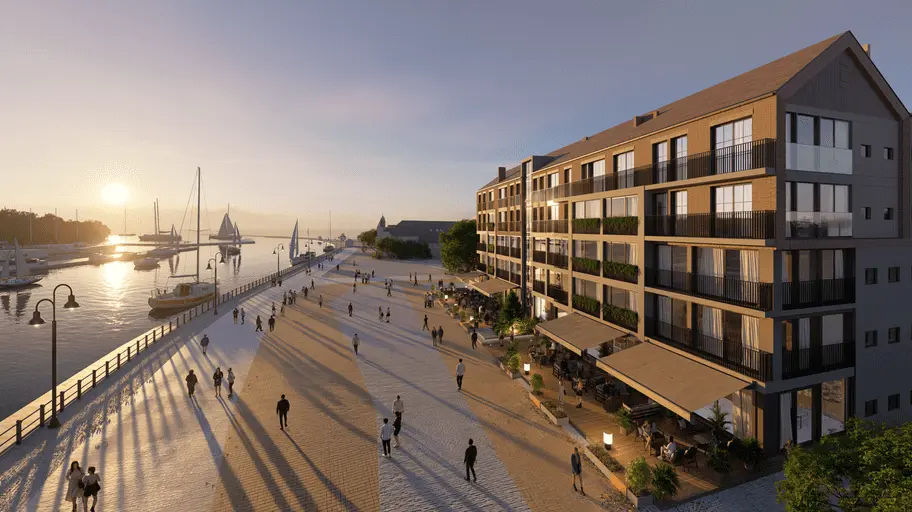 Wizualizacja inwestycji Port Ustka — ujęcie 3