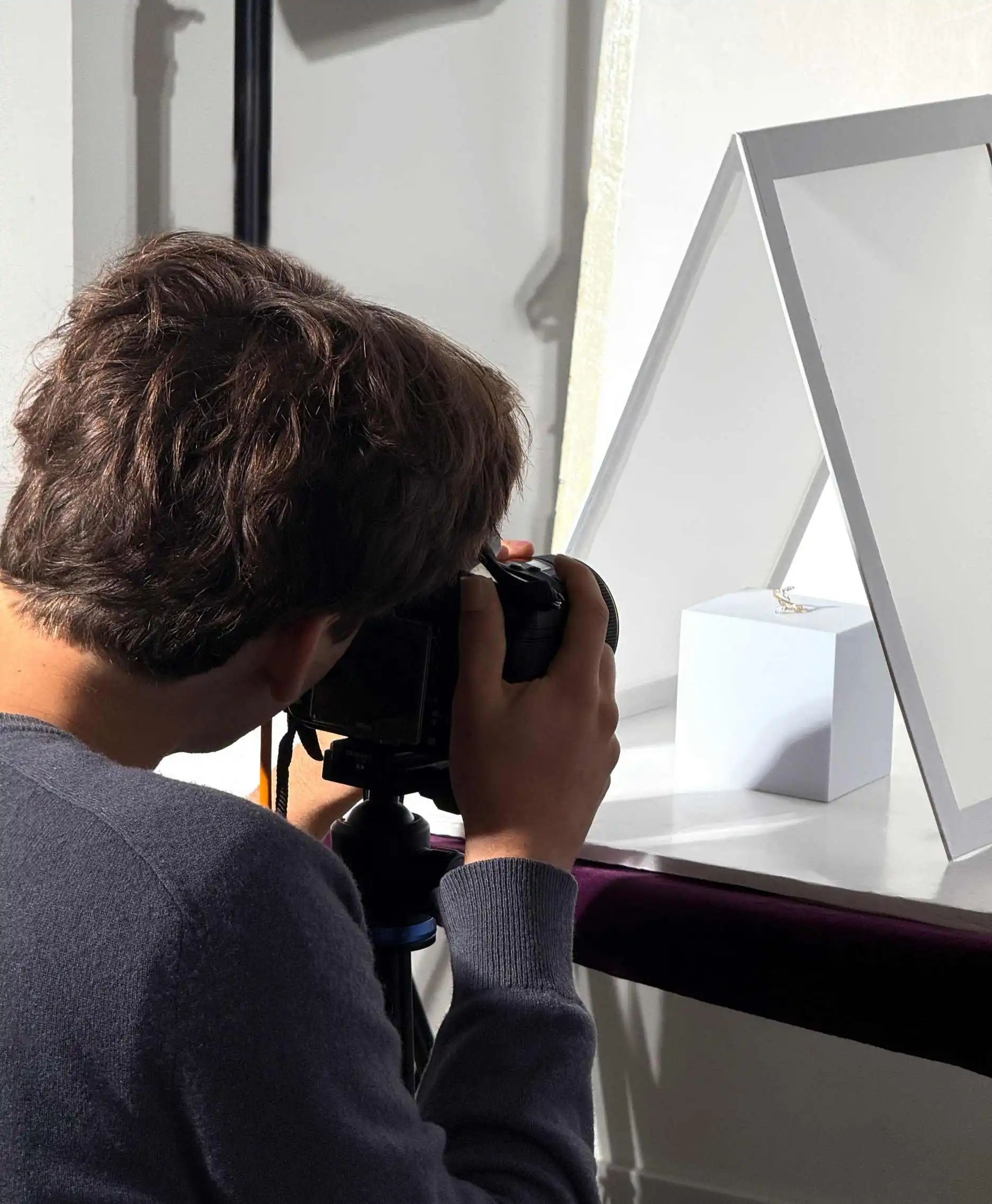 Portret van fotograaf Robin in de studio