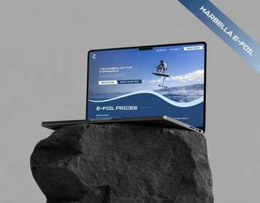 Marbella Foil Experience website mockup