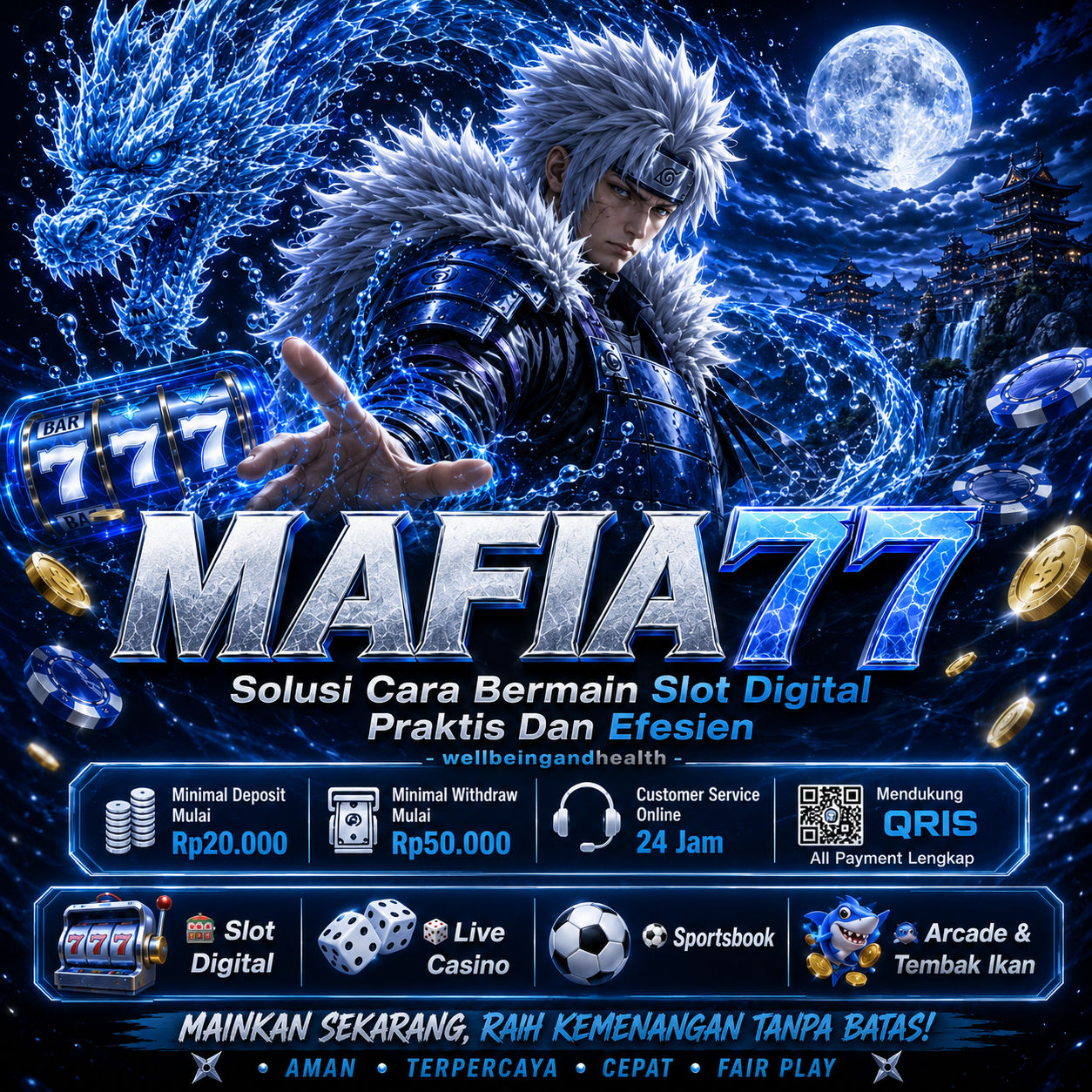 Sertifikat, penghargaan, tanda, atau dokumen yang dipajang di MAFIA77: Solusi Cara Bermain Slot Digital Praktis Dan Efesien - wellbeingandhealth