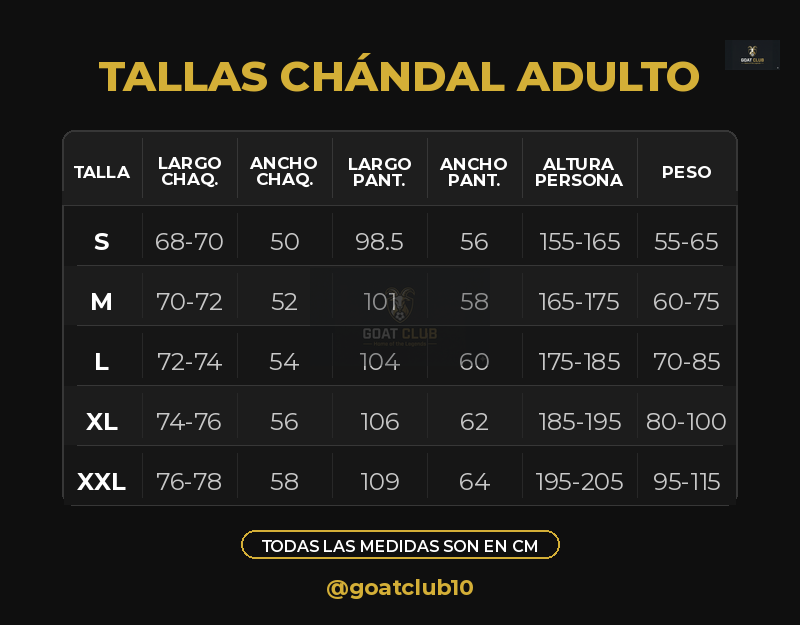 Chándal Adulto