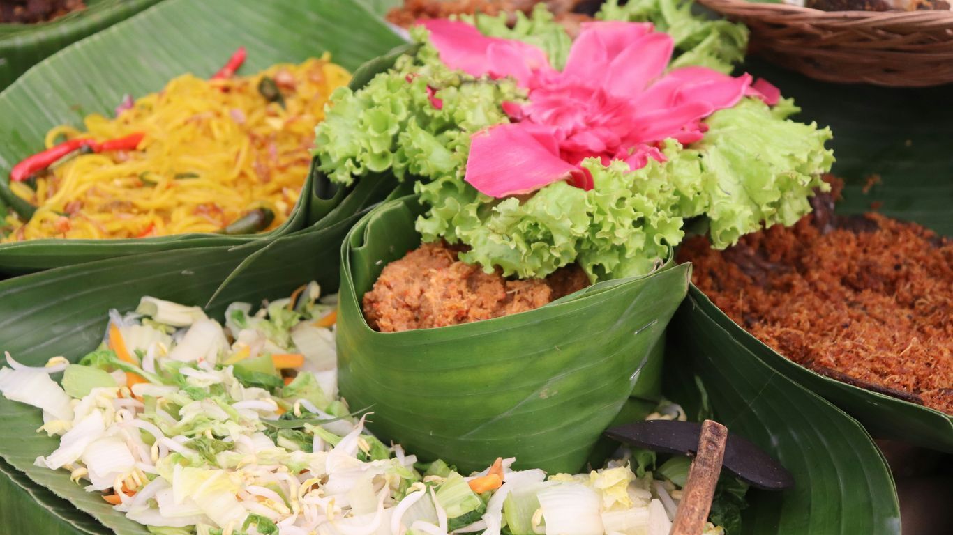 several bowls of Thai food ingredients