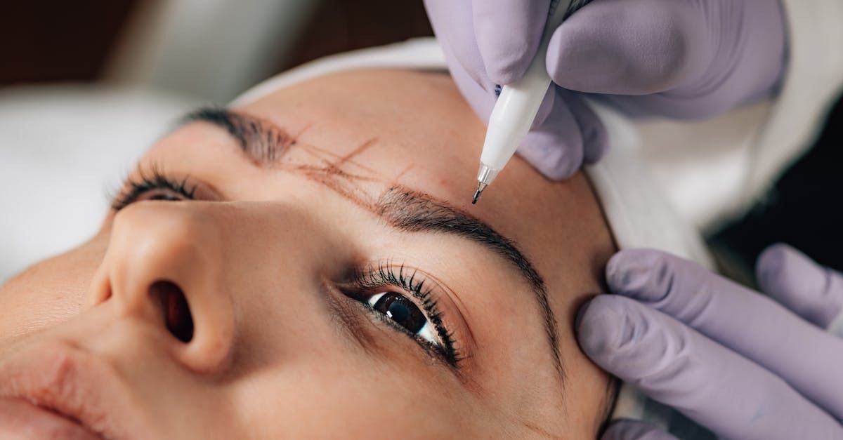 Image of eyebrow shaping on a woman.