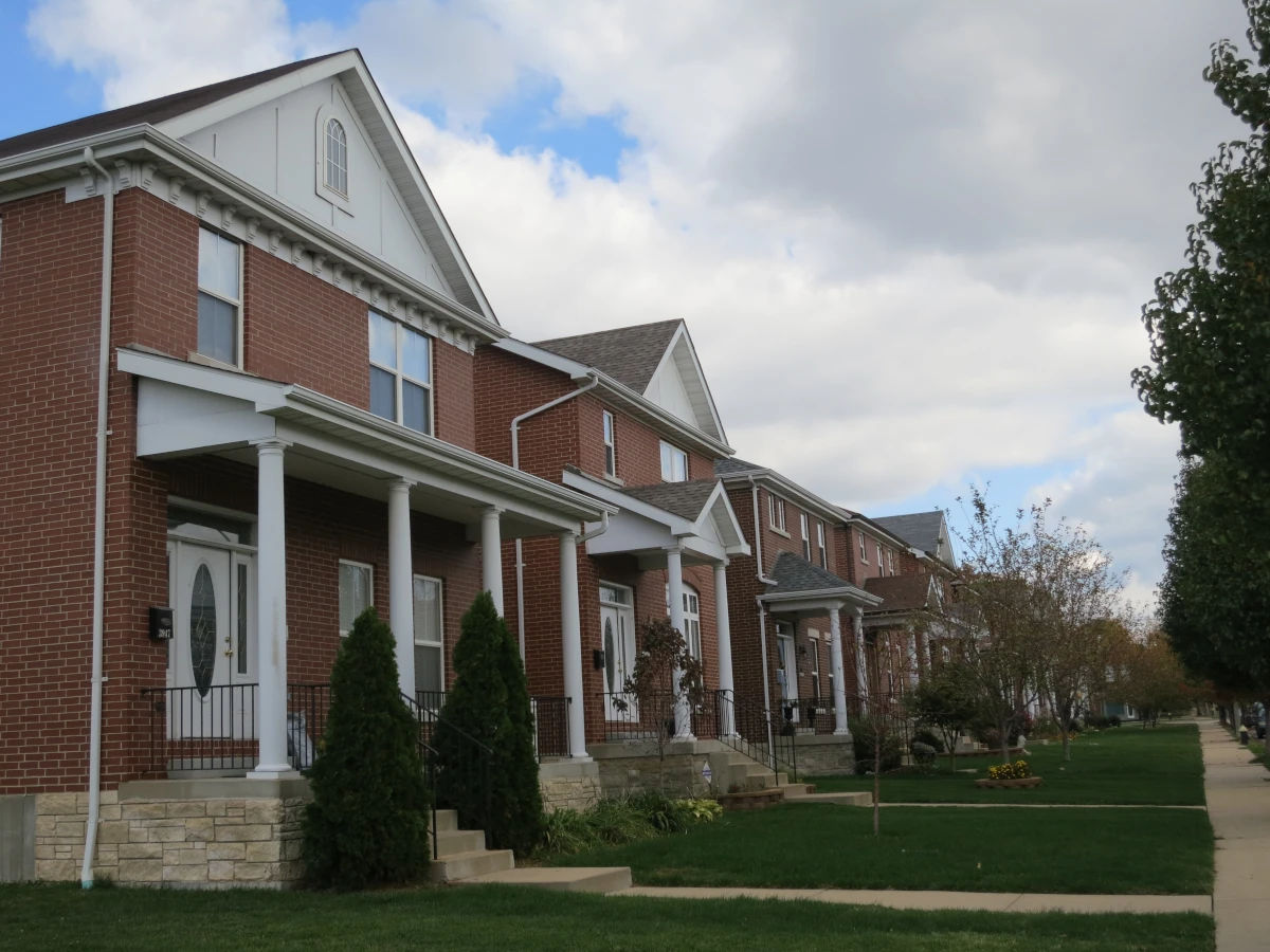 A residential street scene in the Botanical Heights neighborhood of St. Louis