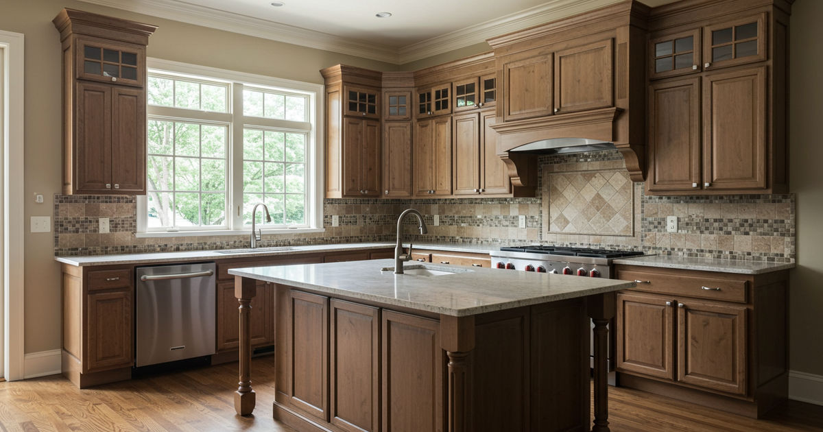 A finished custom kitchen with quality cabinetry in a St. Louis home