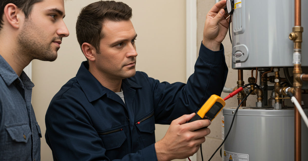 A licensed St. Louis plumber fixing a pipe under a sink