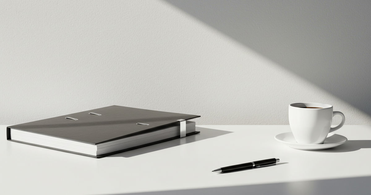 A tidy desk with a folder, pen, and coffee — reentry and a fresh start in St. Louis