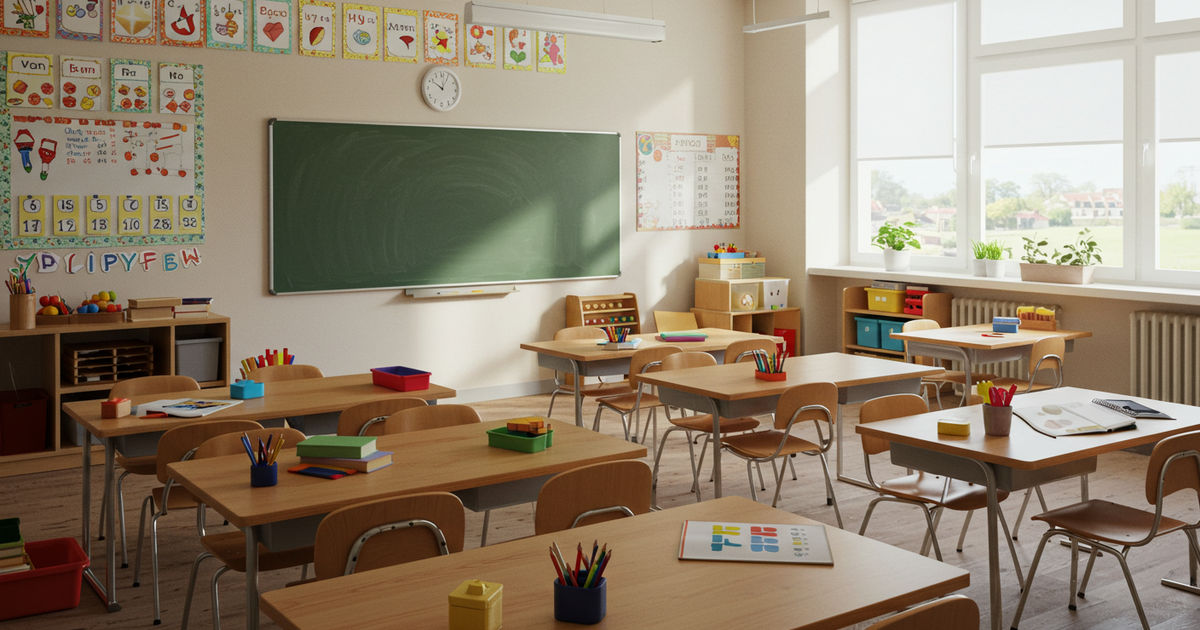 A bright, engaged classroom in a St. Louis-area school