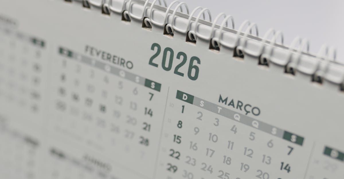 Calendar to mark New Years Eve Celebrations